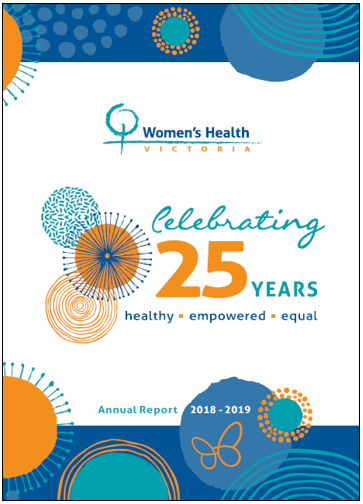 Women's Health Victoria Annual Report 2018-2019 cover image