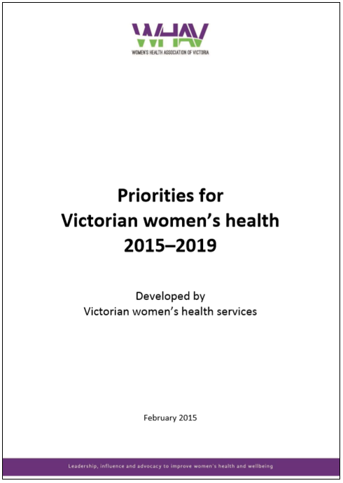 Priorities for Victorian women's health 2015-2019