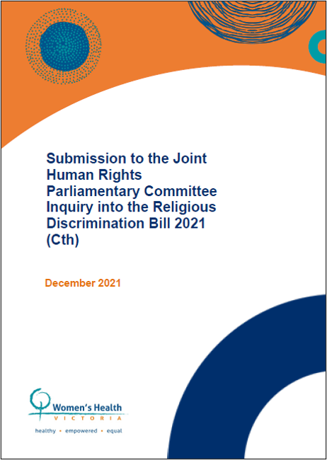 Submission to Human Rights Committee Inquiry into Relgious Discrimination Bill 2021 cover image
