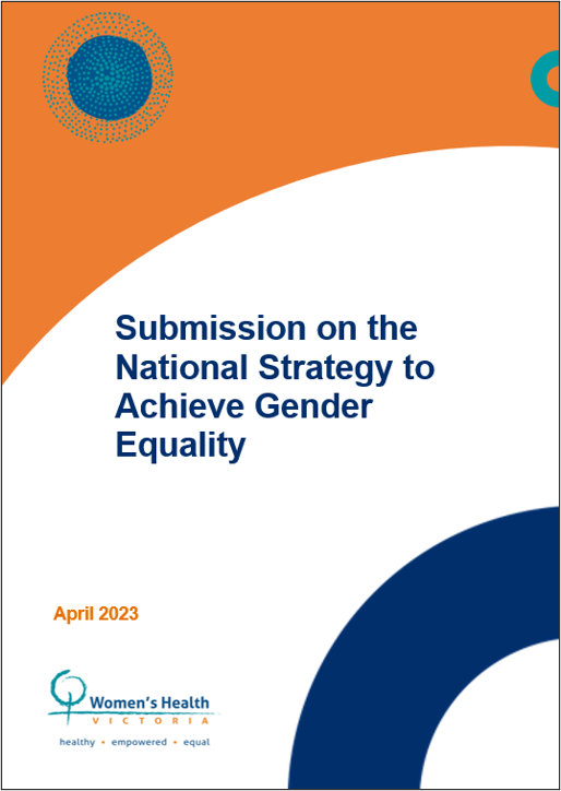 Submission to National Strategy to Achieve Gender Equality cover image