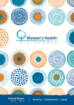 Women's Health Victoria annual report 2015-2016