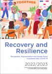 Recovery and resiliance: Victorian Women's Health Services budget submission 2022-2023 cover image22-23_(Image).PNG