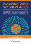 Working with workplaces: challenges and opportunities for workplace violence prevention and bystander programs