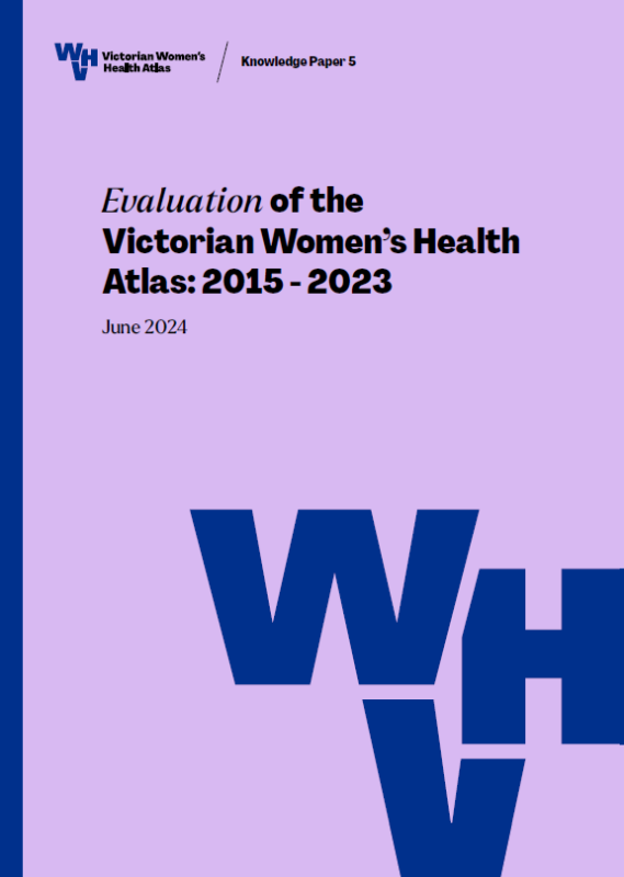 Evaluation of the Victorian Women’s Health Atlas: 2015 – 2023