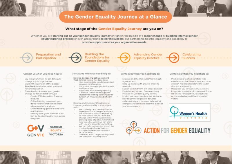 Action for Gender Equality: The gender equality journey at a glance
