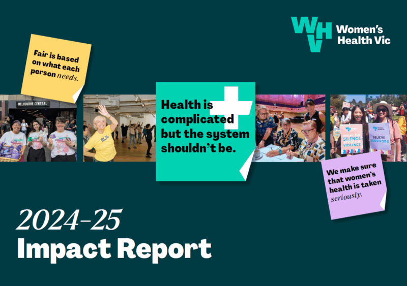 Women’s Health Victoria Impact Report 2023-2024